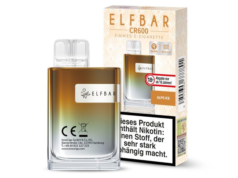 Elfbar - CR600 Einweg E-Zigarette - Watermelon Peach