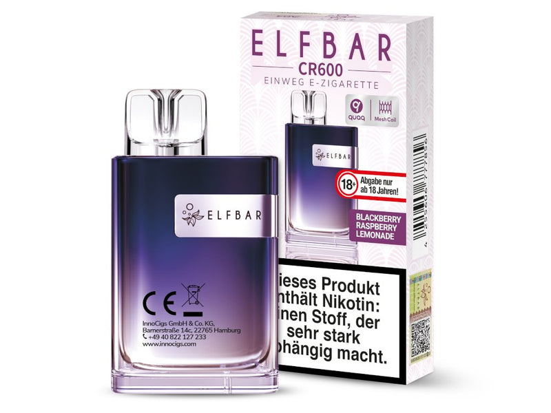 Elfbar - CR600 Einweg E-Zigarette - Watermelon Peach
