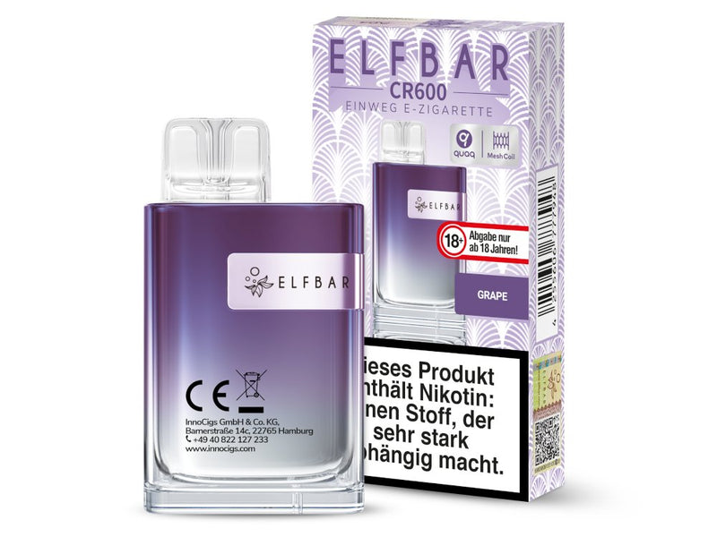 Elfbar - CR600 Einweg E-Zigarette - Watermelon Peach