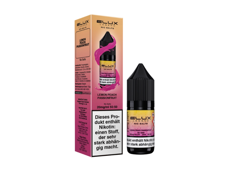 Elux - Nikotinsalz Liquid  - Lemon Peach Passion