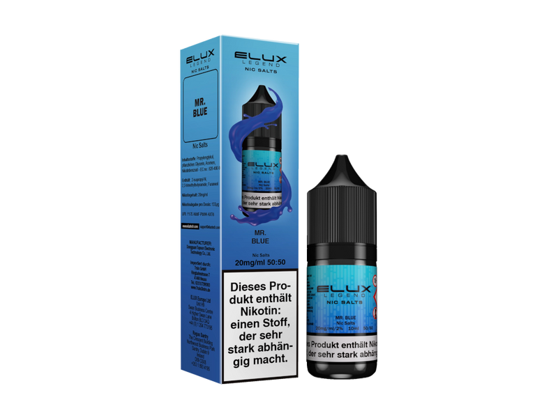 Elux - Nikotinsalz Liquid  - Mr Blue