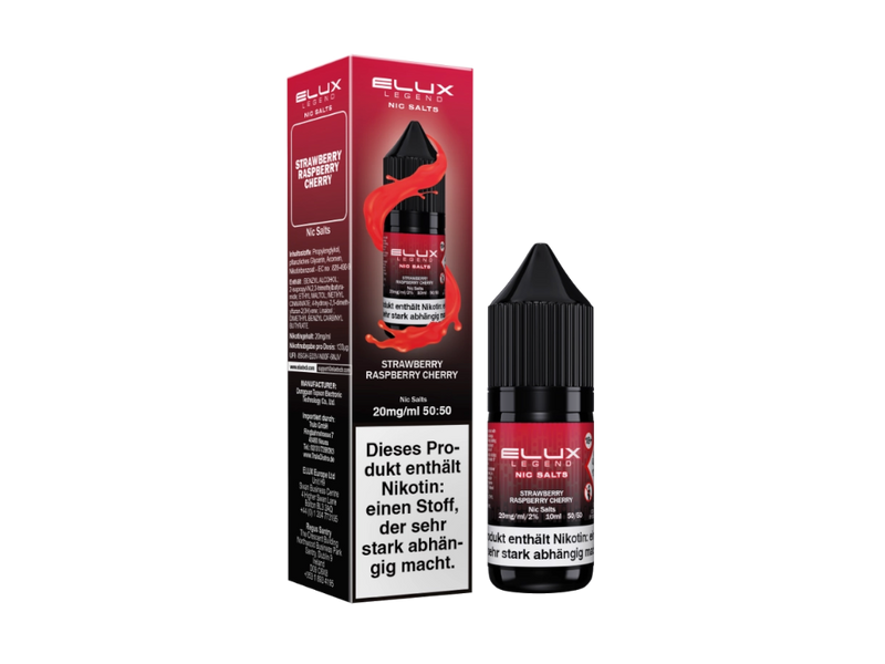 Elux - Nikotinsalz Liquid  - Strawberry Raspberry Cherry