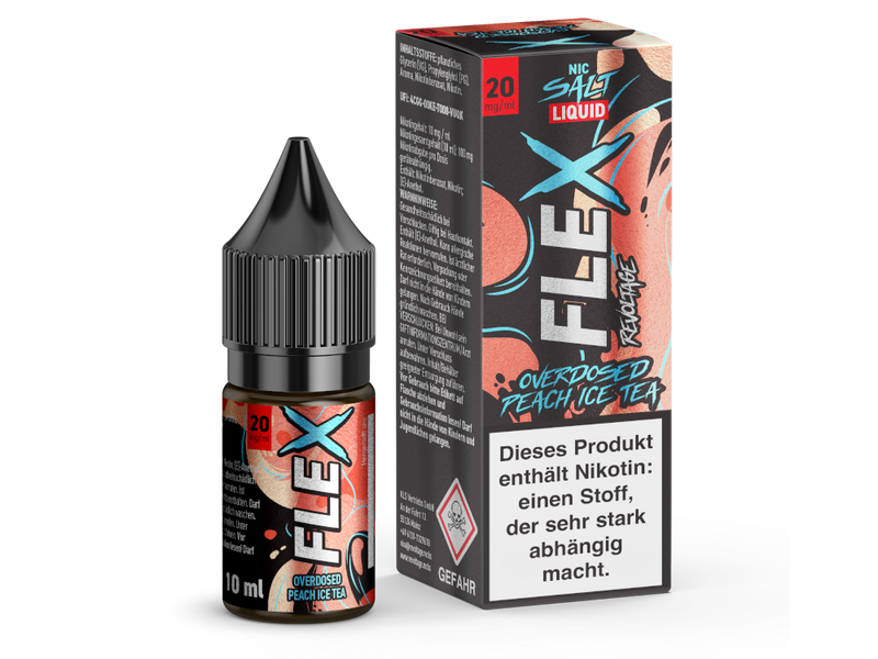 Revoltage - FLEX Nikotinsalz Liquid - Peach Ice Tea