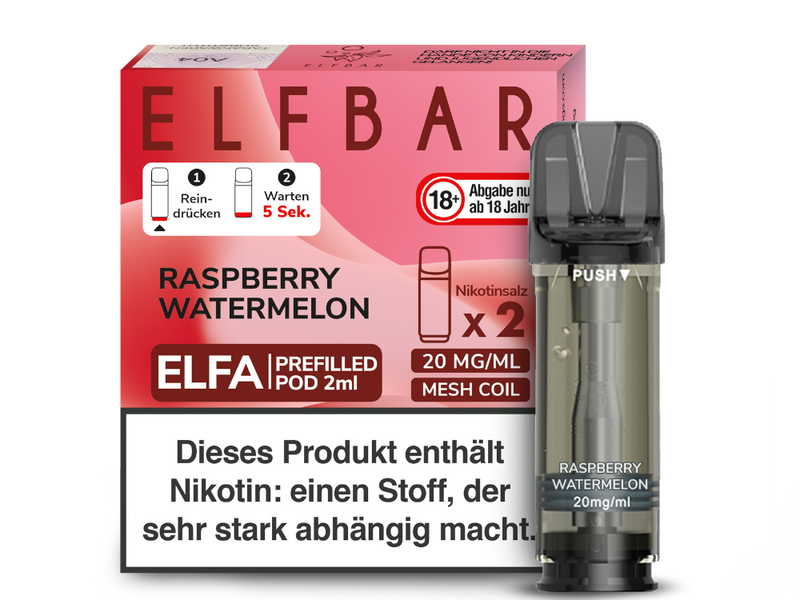 Elfbar Elfa Pod 20mg/ml (2 Stück) - Watermelon