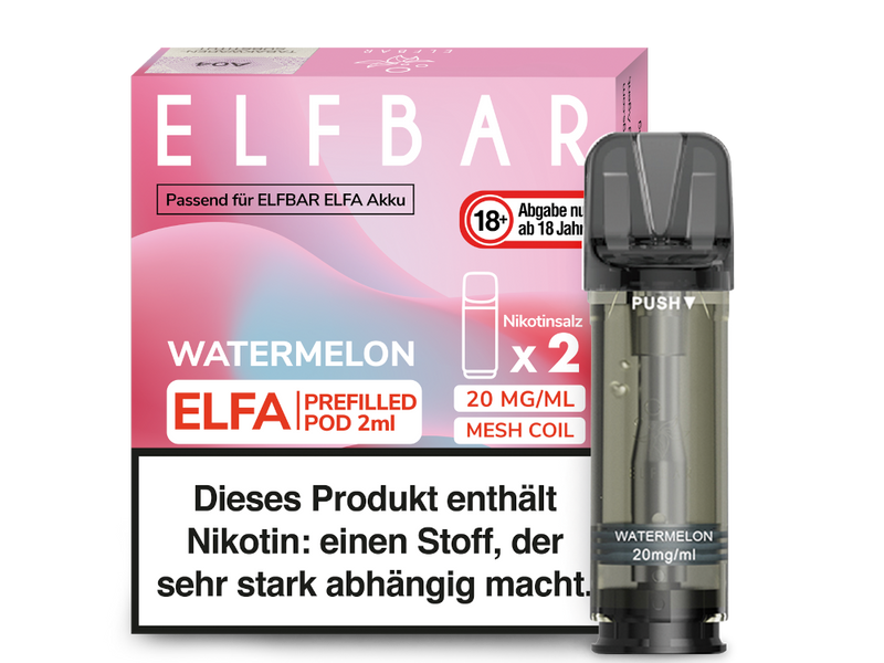 Elfbar Elfa Pod 20mg/ml (2 Stück) - Watermelon