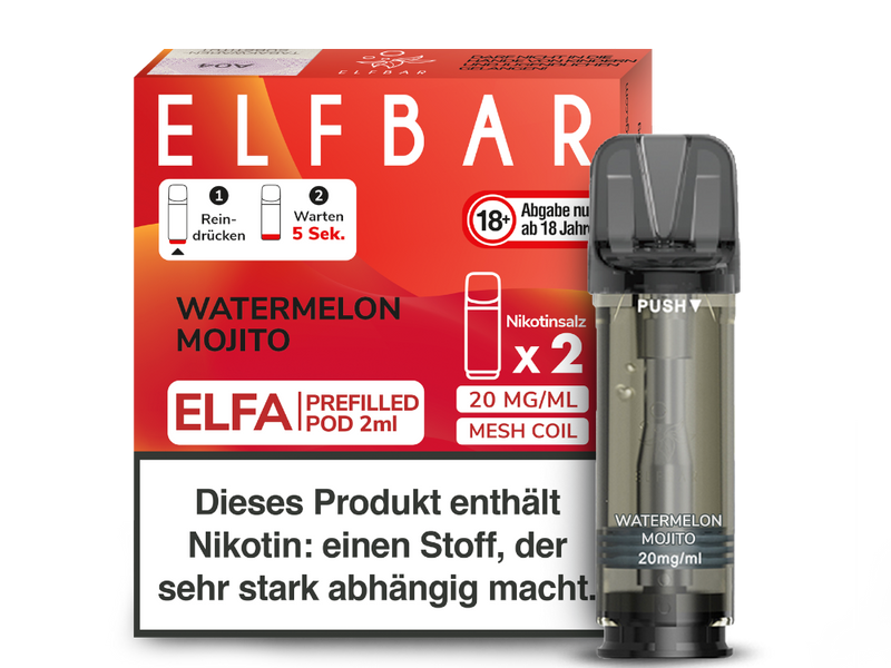 Elfbar Elfa Pod 20mg/ml (2 Stück) - Watermelon