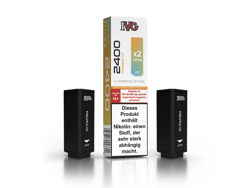 IVG - 2400 Pod 20mg/ml (2 Stck pro Packung) - Watermelon Ice IVG - 2400 Pod 20mg/ml (2 Stck pro Packung) - Watermelon Ice