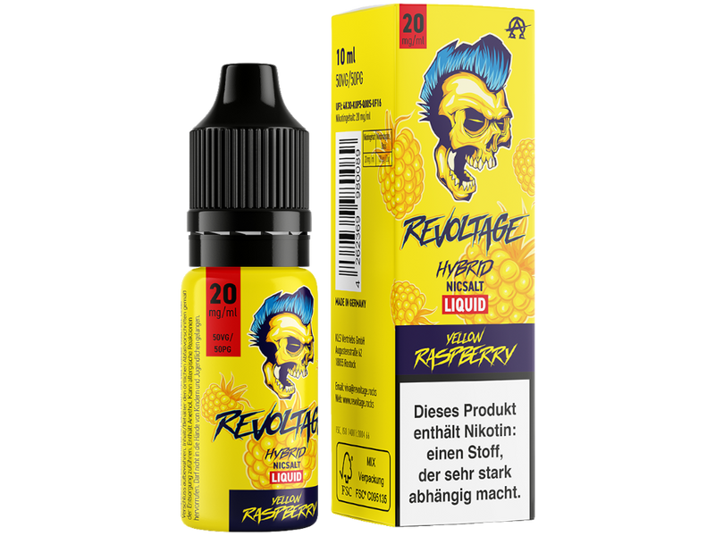 Revoltage - Tobacco Gold - Hybrid Nikotinsalz Liquid - Yellow Raspberry