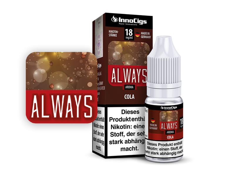Always Cola Aroma - Liquid fr E-Zigaretten Always Cola Aroma - Liquid fr E-Zigaretten