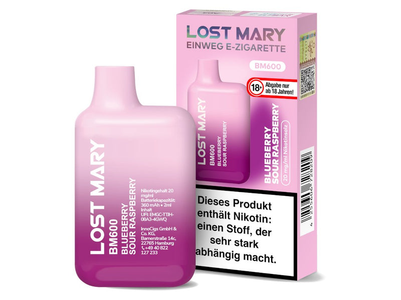 Lost Mary - BM600 Einweg E-Zigarette - 20mg/ml - Watermelon Ice