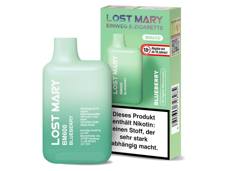Lost Mary - BM600 Einweg E-Zigarette - 20mg/ml - Watermelon Ice
