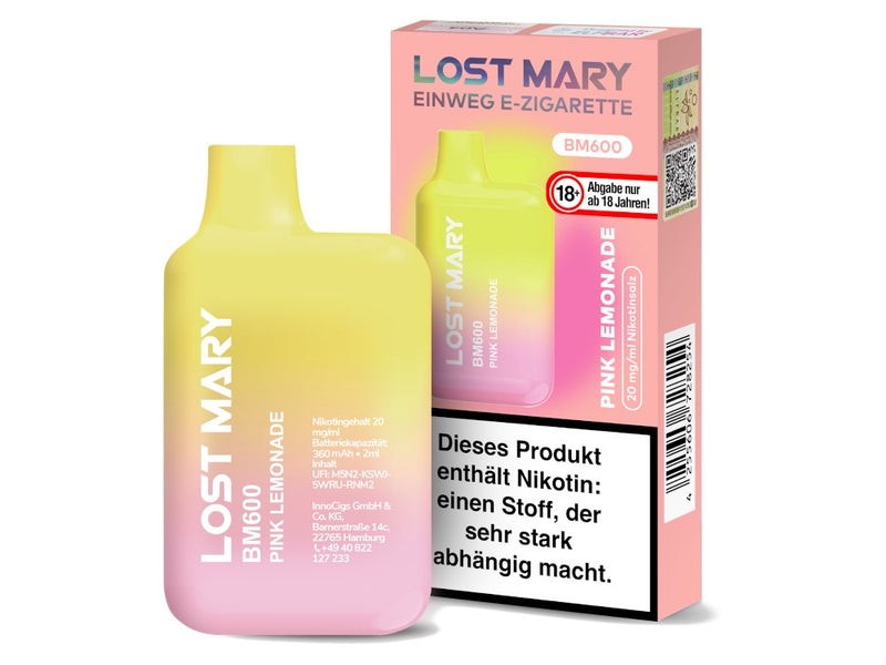 Lost Mary - BM600 Einweg E-Zigarette - 20mg/ml - Watermelon Ice