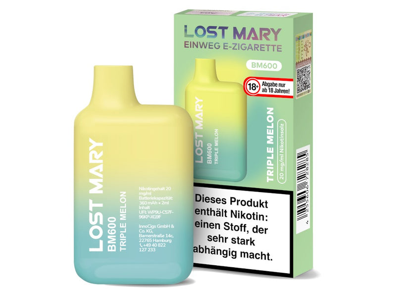 Lost Mary - BM600 Einweg E-Zigarette - 20mg/ml - Watermelon Ice