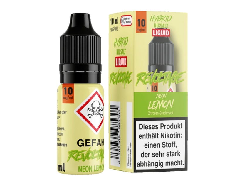 Revoltage - Tobacco Gold - Hybrid Nikotinsalz Liquid - Neon Lemon Revoltage - Tobacco Gold - Hybrid Nikotinsalz Liquid - Neon Lemon