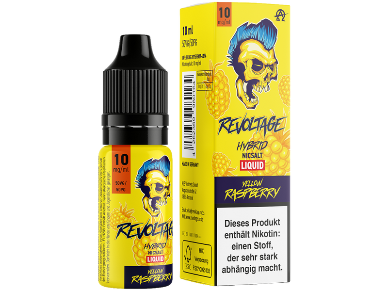 Revoltage - Tobacco Gold - Hybrid Nikotinsalz Liquid - Yellow Raspberry